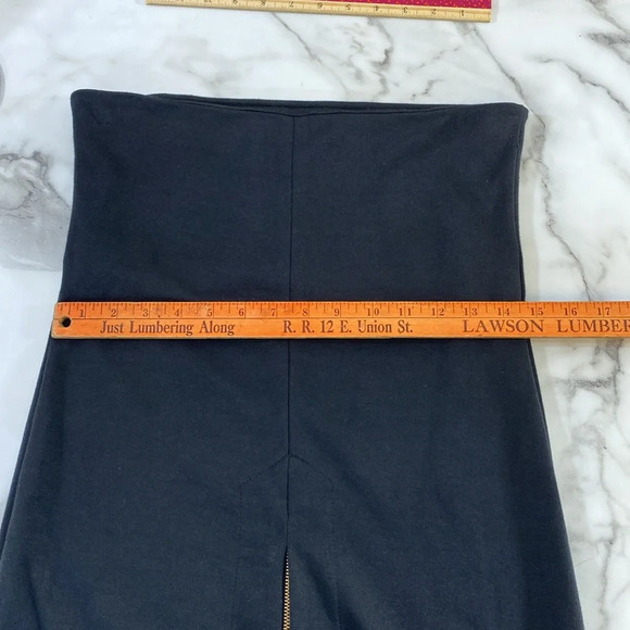 Matthildur Zip Up Strapless Tube Midi Skirt Womens Size Large Black High Rise - Picture 8 of 12